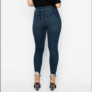 Express Jeans - High Waisted Denim Ripped Ankle Skinny Jeans Express Jeans - High Waisted Denim Ripped Ankle Skinny Jeans